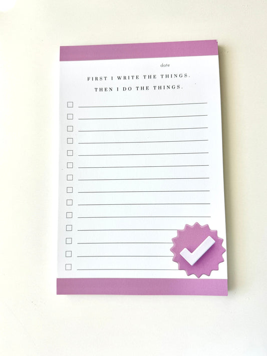 Lists To Do Note Pads, Organized To-Do Notepad Gift for Her, Fun Notepad Mom Gift, To-do List, Custom Notepad For Mom, Trendy Friend Gift