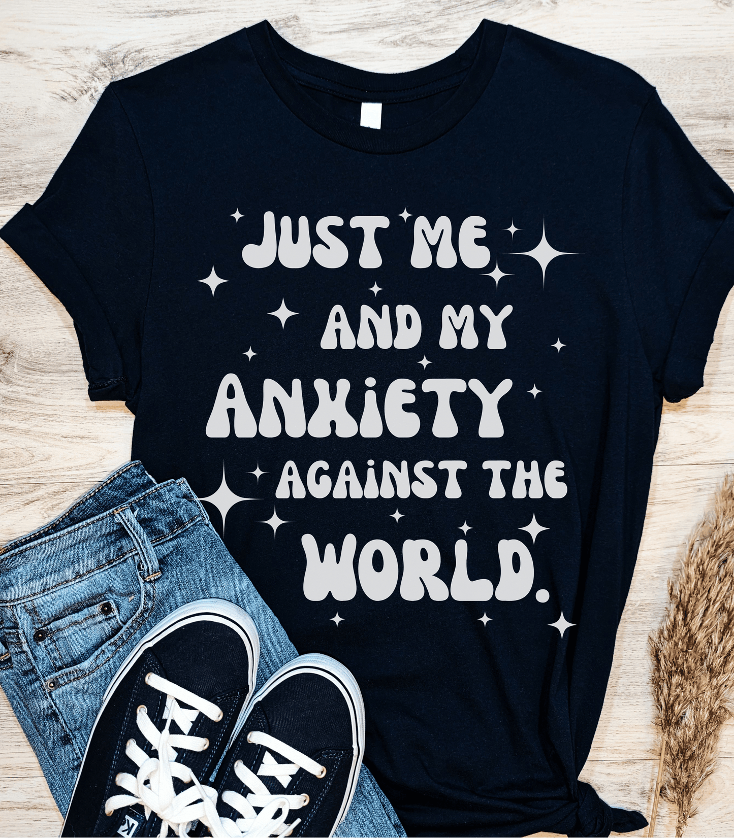 Me and My Anxiety Shirt, Mental Health Tshirt, Anxiety Tee, Self-care Gift for Friend, Aesthetic Trendy VSCO Oversized Apparel, Self Love