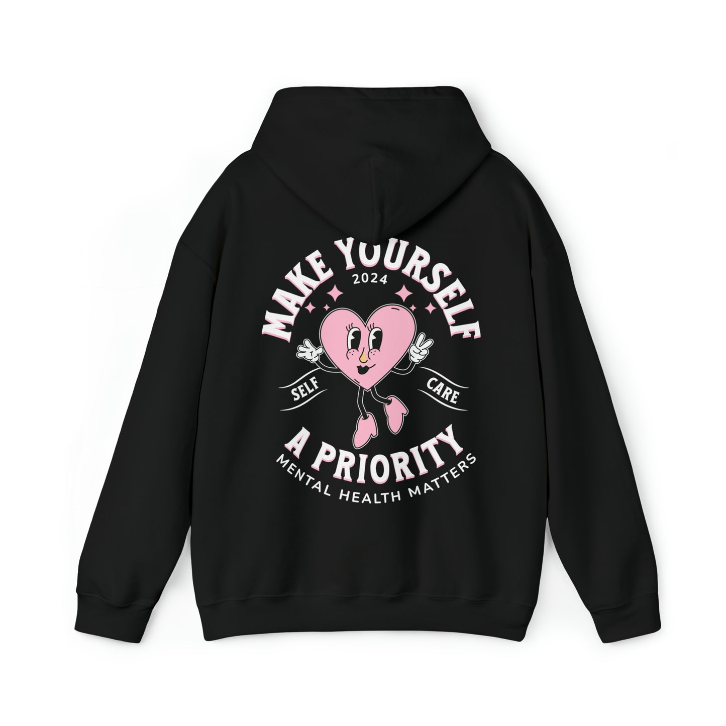 Aesthetic Mental Health Hoodie, Self Care Gift Sweatshirt, VSCO Trendy Oversized Sweatshirt, Inspiration Crewneck, Self Love TikTok Gift