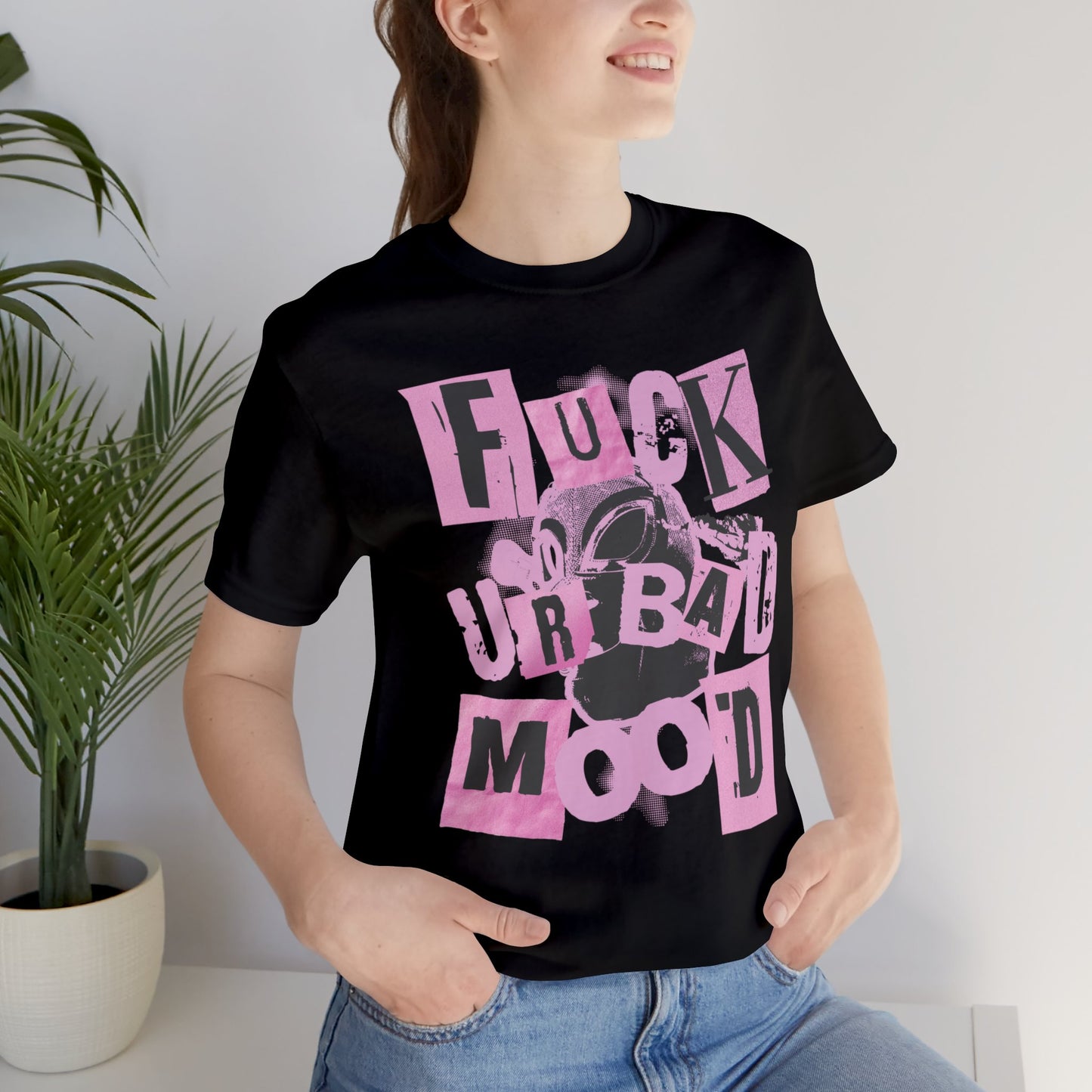 Eff Your Bad Mood Shirt, Funny Graphic Shirt, Mental Health Happiness Tee, Aesthetic Trendy Oversized Shirt, VSCO Tik Tok Gift