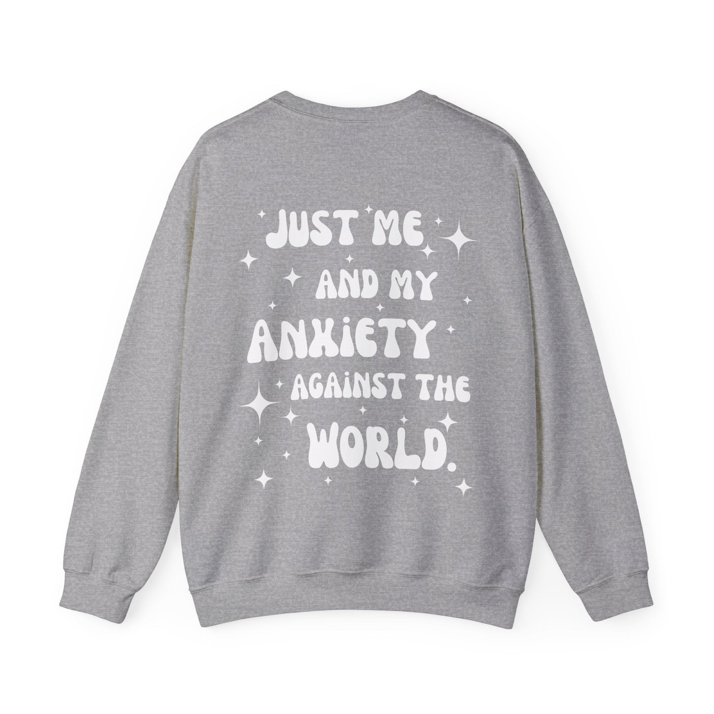 Me and My Anxiety Crewneck, Mental Health Sweatshirt, Self-Care Gift for Friend, Therapy Shirt, Trendy Aesthetic VSCO Oversized Clothing