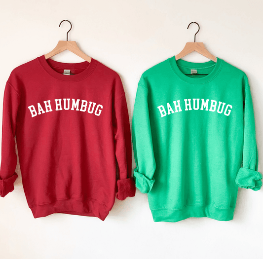 Bah Humbug Sweatshirt, Merry Christmas Sweatshirts, Holiday Crewneck Sweatshirts, Cute Holiday, Plus Sized Christmas, Christmas Aesthetic Gifts