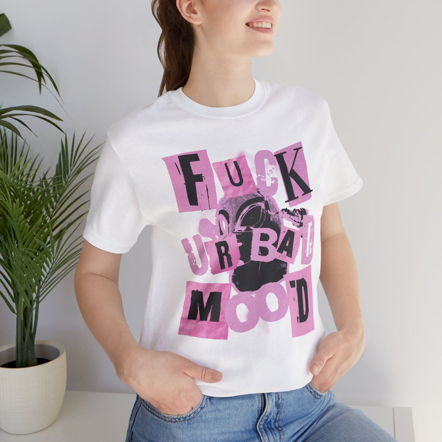 Eff Your Bad Mood Shirt, Funny Graphic Shirt, Mental Health Happiness Tee, Aesthetic Trendy Oversized Shirt, VSCO Tik Tok Gift