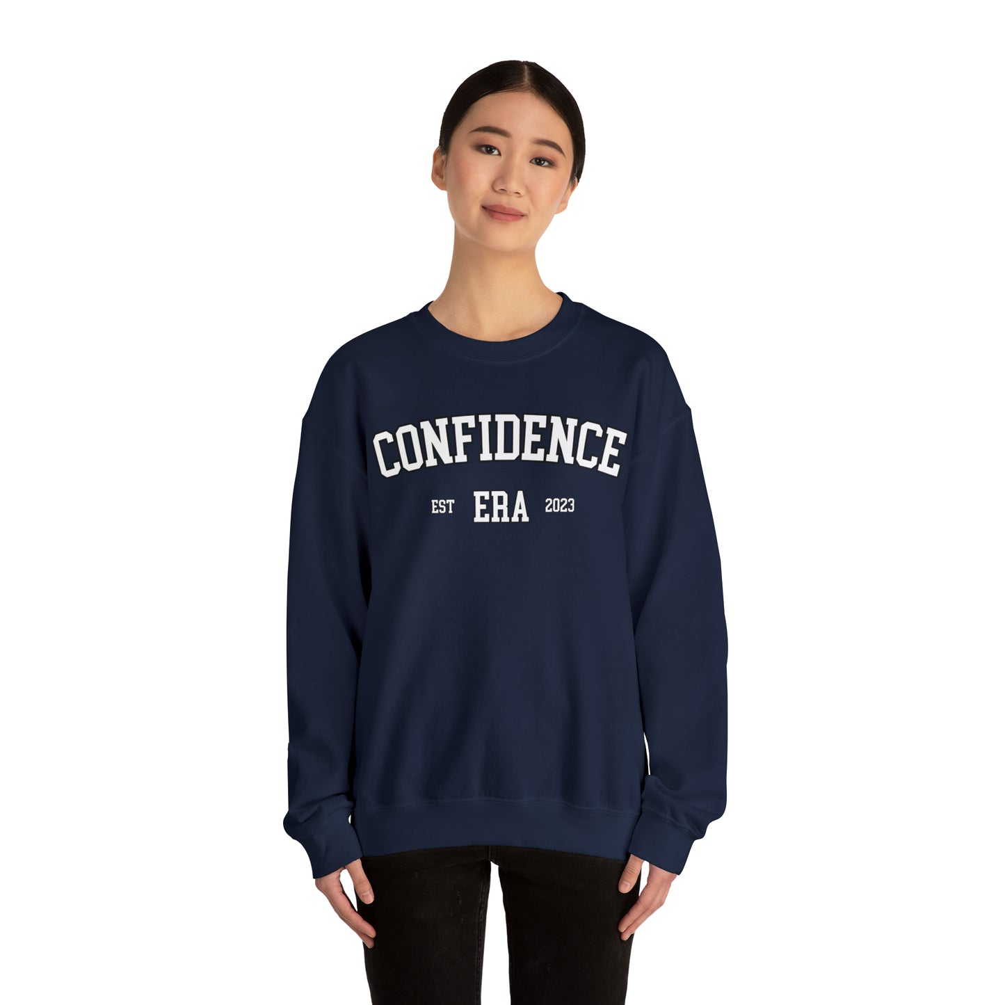 Inspiration Motivation College Sweatshirt, In My Confidence Era Aesthetic Trendy Sweatshirt, University Crewneck, Oversized Sweatshirt