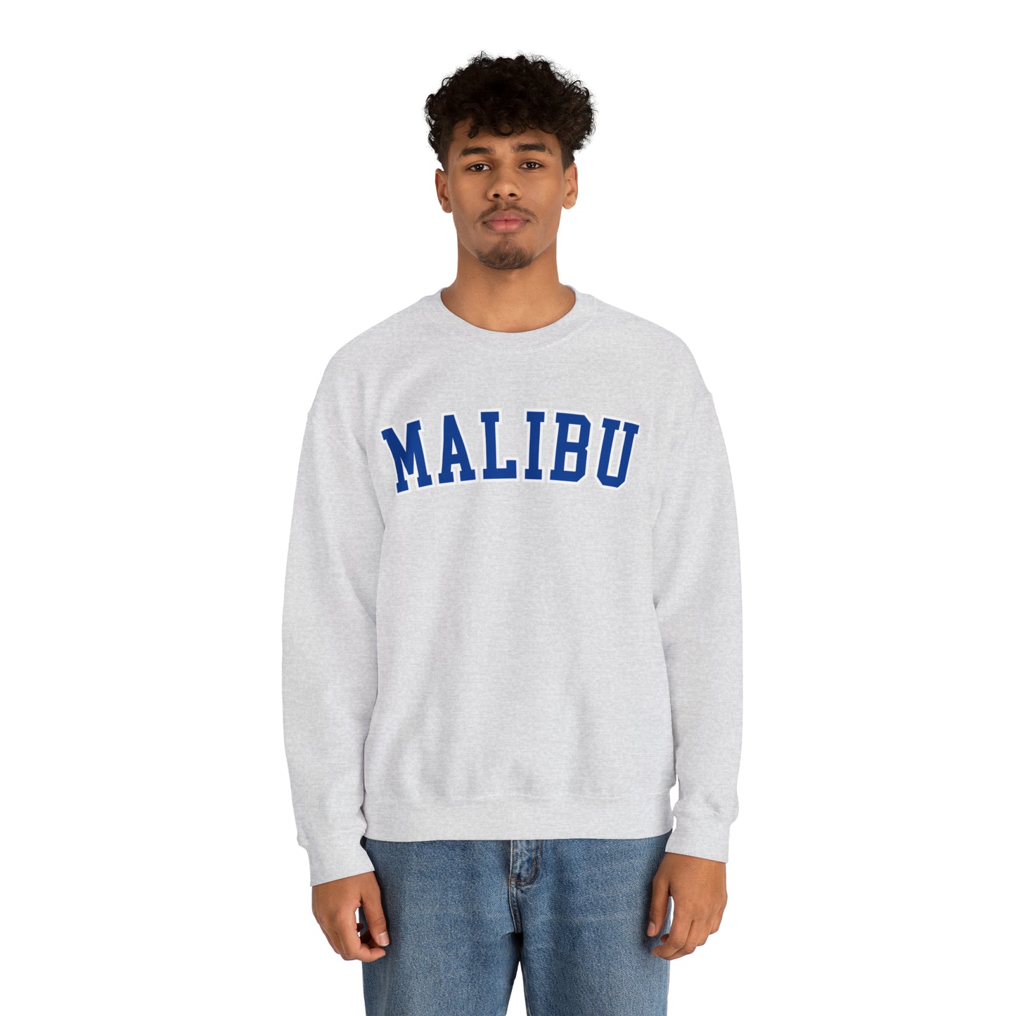 MALIBU Sweatshirt, College Sweatshirt, University Crewneck, Oversized Sweatshirt, Trendy Aesthetic Sweatshirt, VSCO Sweatshirt