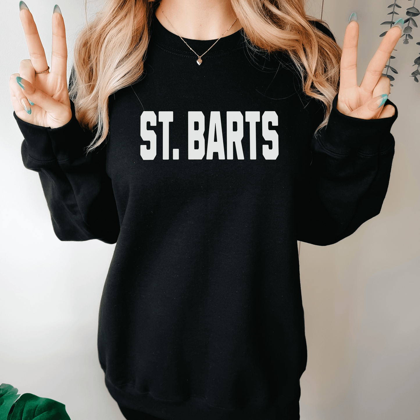 ST. BARTS Sweatshirt, College Sweatshirt, University Crewneck, Oversized Sweatshirt, Trendy Aesthetic Sweatshirt, VSCO Sweatshirt