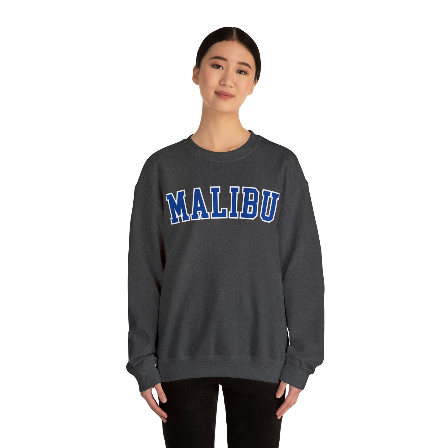 MALIBU Sweatshirt, College Sweatshirt, University Crewneck, Oversized Sweatshirt, Trendy Aesthetic Sweatshirt, VSCO Sweatshirt