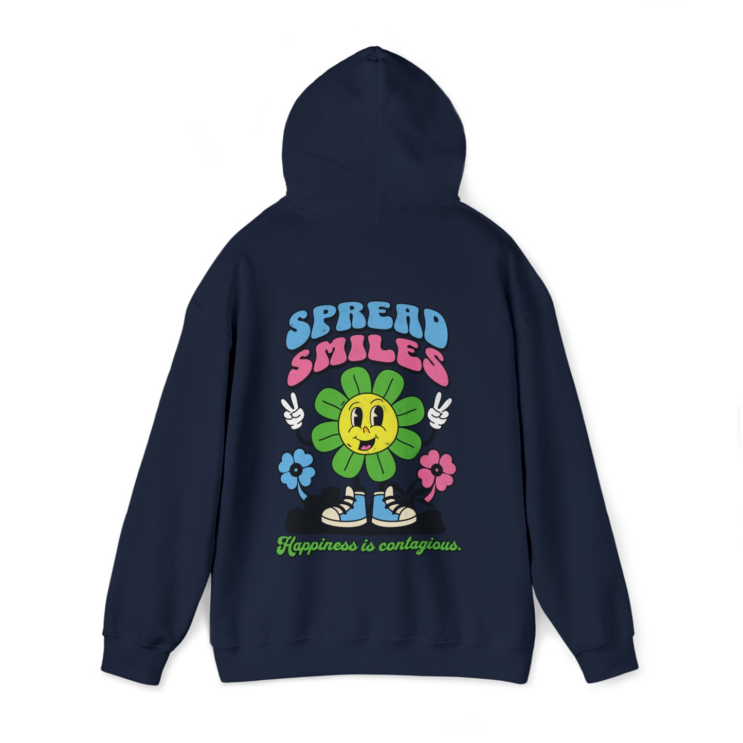 Spread Smiles Happiness is Contagious Sweatshirt Hoodies, Trendy Hoodies, Aesthetic Sweatshirt, VSCO Hoodie, Oversized Sweatshirt