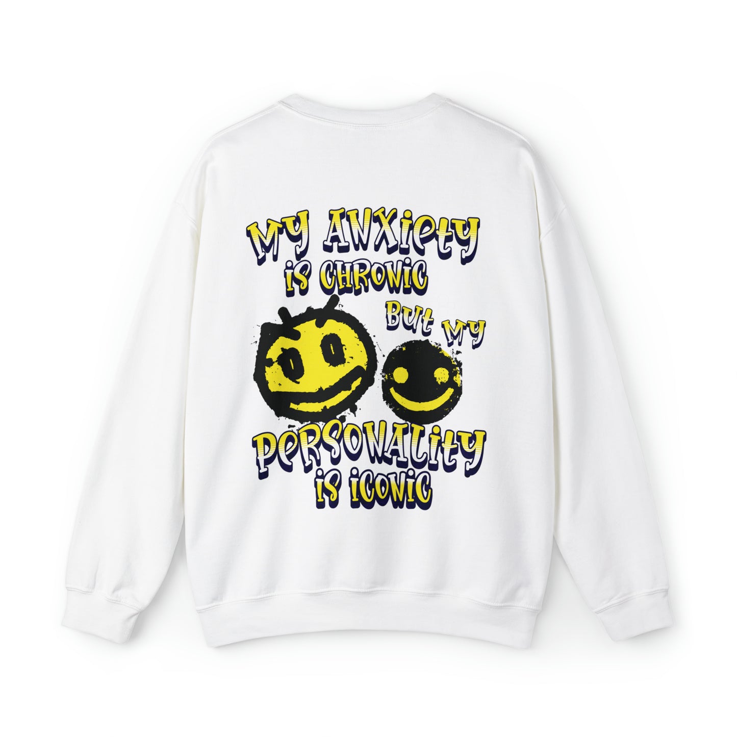 Funny Personality Sweatshirt, Anxiety Oversized Trendy Crewneck, VSCO Tik Tok Sweatshirt