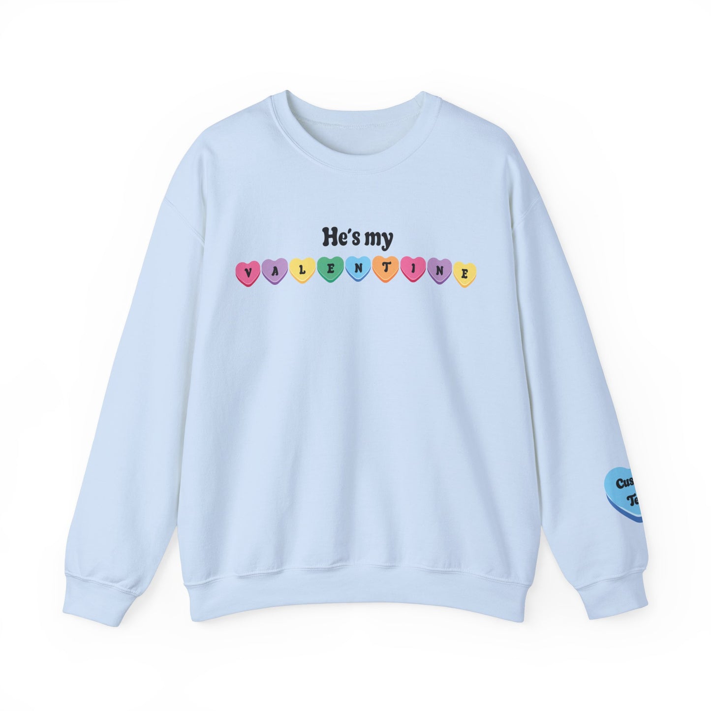 Custom Couples Valentine Sweatshirt, Matching Valentine's Sweatshirt, Personalized Valentine Sweatshirt, Aesthetic VSCO Conversation Hearts