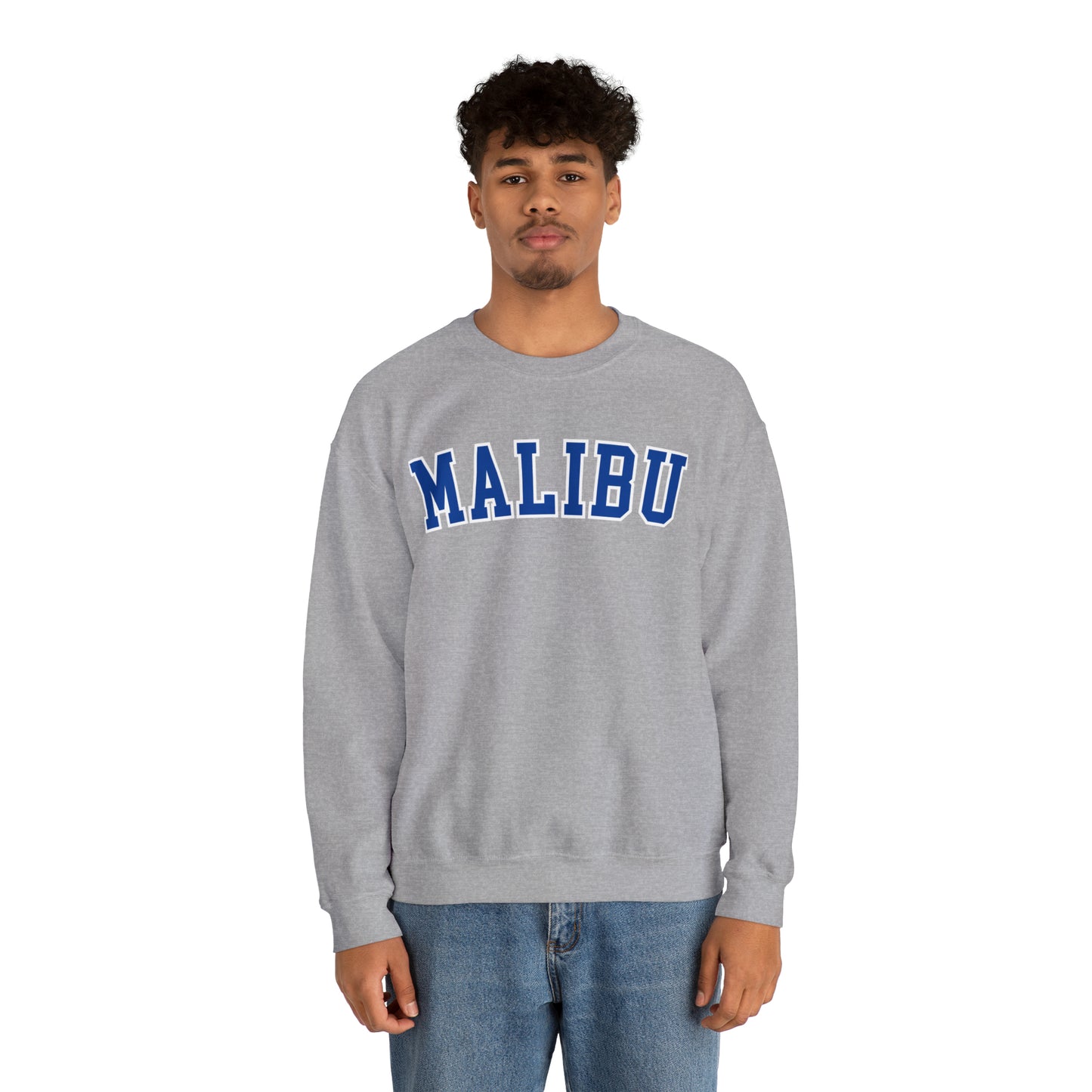 MALIBU Sweatshirt, College Sweatshirt, University Crewneck, Oversized Sweatshirt, Trendy Aesthetic Sweatshirt, VSCO Sweatshirt