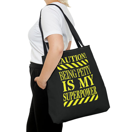 Being Petty is My Superpower Tote Bag, Mental Health Tote, Self-Care Gift for Friend, Aesthetic Trendy Self-Love Totebag