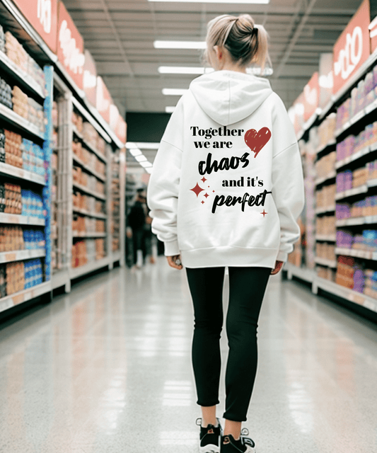 Together We Are Chaos Hoodie, Aesthetic Hoodies, Trendy Oversized Sweatshirts, Quote Sweatshirt