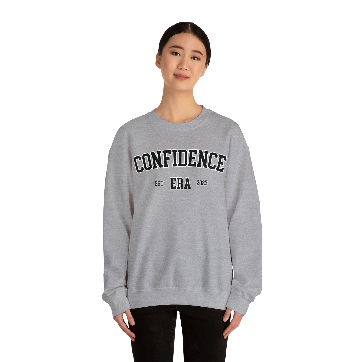 Inspiration Motivation College Sweatshirt, In My Confidence Era Aesthetic Trendy Sweatshirt, University Crewneck, Oversized Sweatshirt