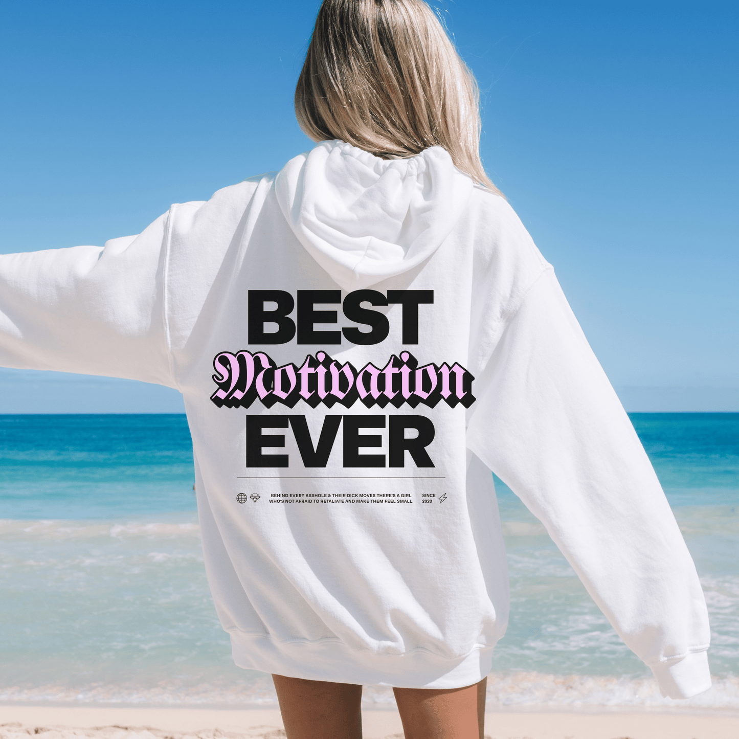 Best Motivation Ever Hoodie, Mental Health Sweatshirt, Self-Care Gift for Friend, VSCO Aesthetic Trendy Oversized, Therapist Shirt, Tik Tok