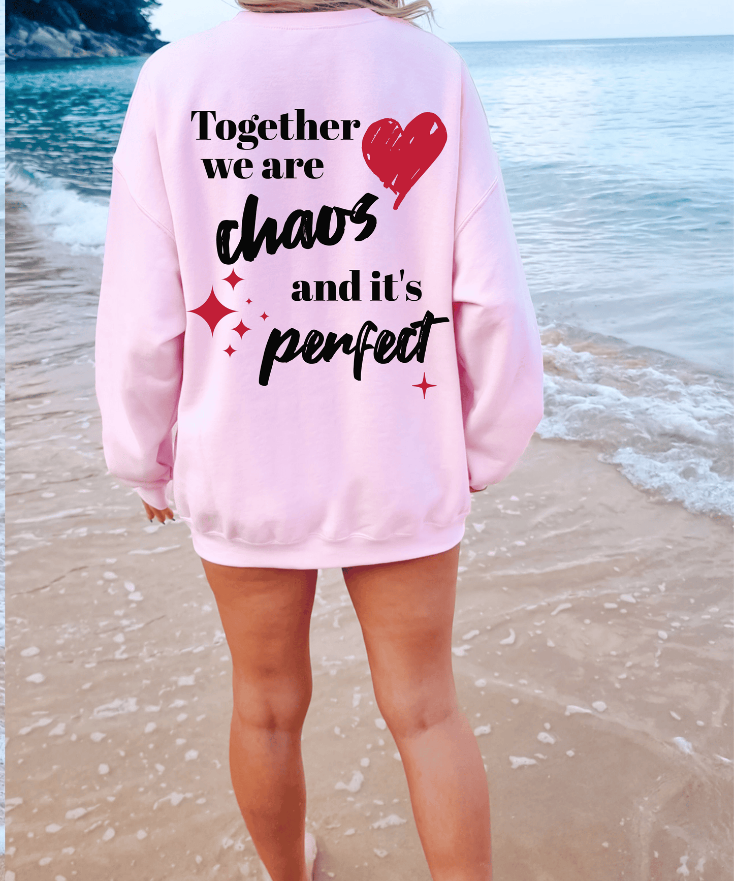 Together We Are Chaos Crewneck Sweatshirt, Aesthetic Sweatshirt, Trendy Sweatshirts, Oversized Sweatshirt