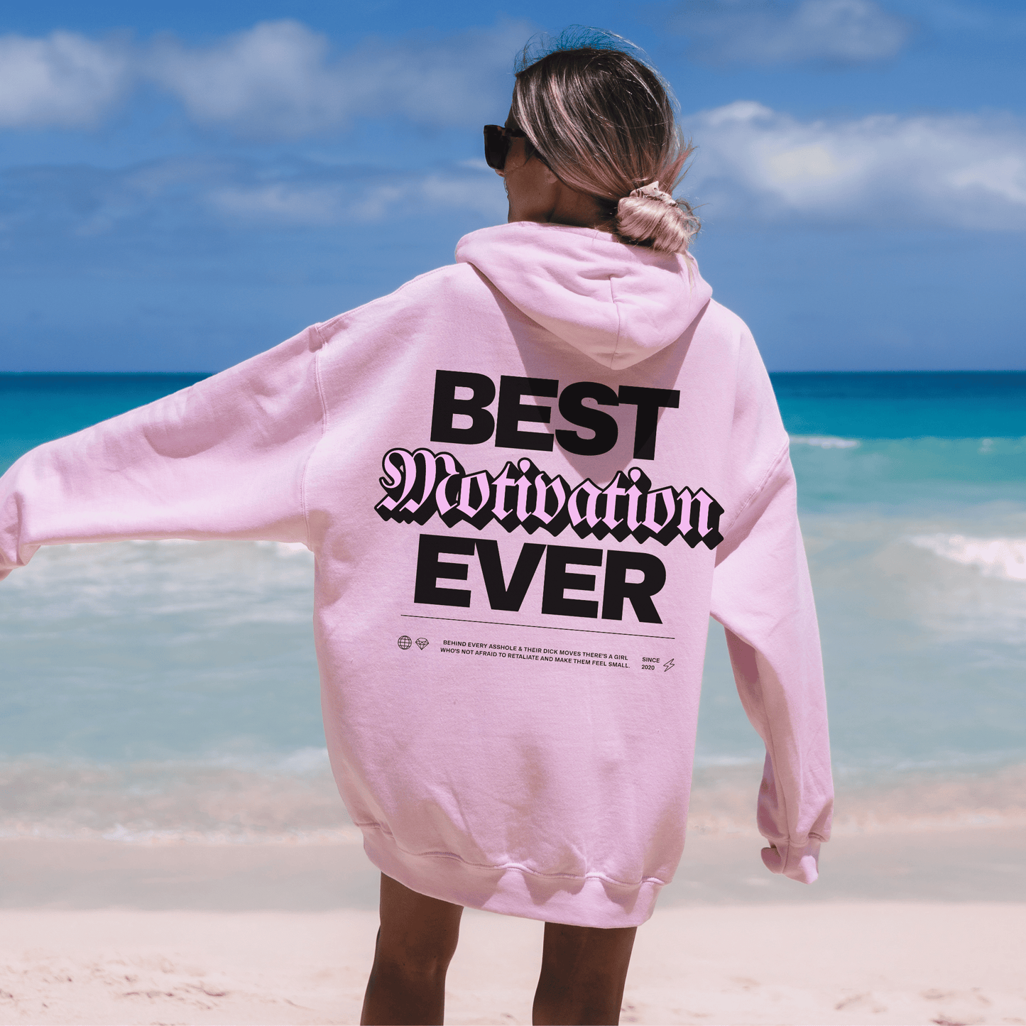 Best Motivation Ever Hoodie, Mental Health Sweatshirt, Self-Care Gift for Friend, VSCO Aesthetic Trendy Oversized, Therapist Shirt, Tik Tok