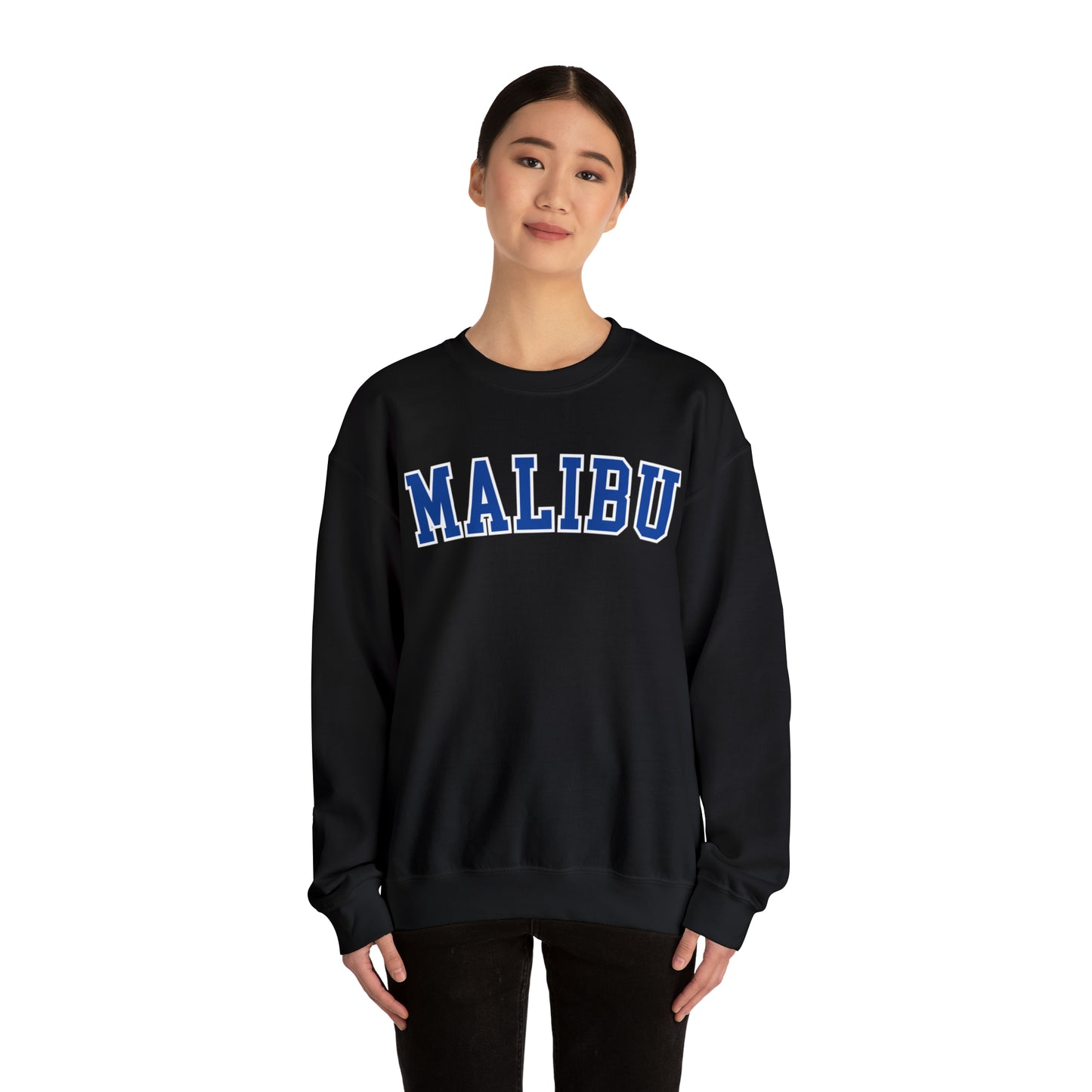 MALIBU Sweatshirt, College Sweatshirt, University Crewneck, Oversized Sweatshirt, Trendy Aesthetic Sweatshirt, VSCO Sweatshirt