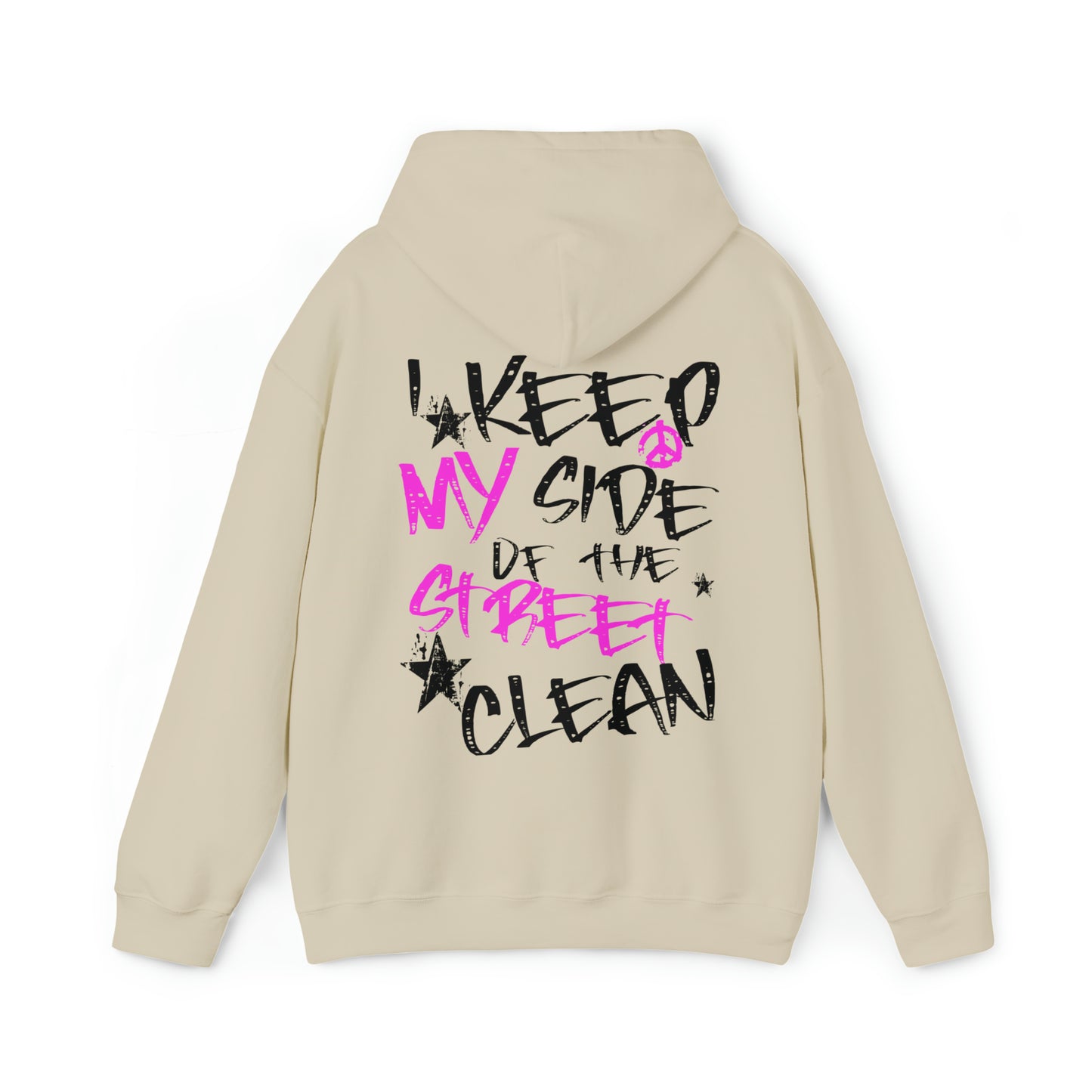 I Keep My Side of The Street Clean Hoodie, Trendy Oversized Sweatshirt, Aesthetic Hoodies, VSCO Sweatshirt, Trendy Hoodies, TikTok Hoodie