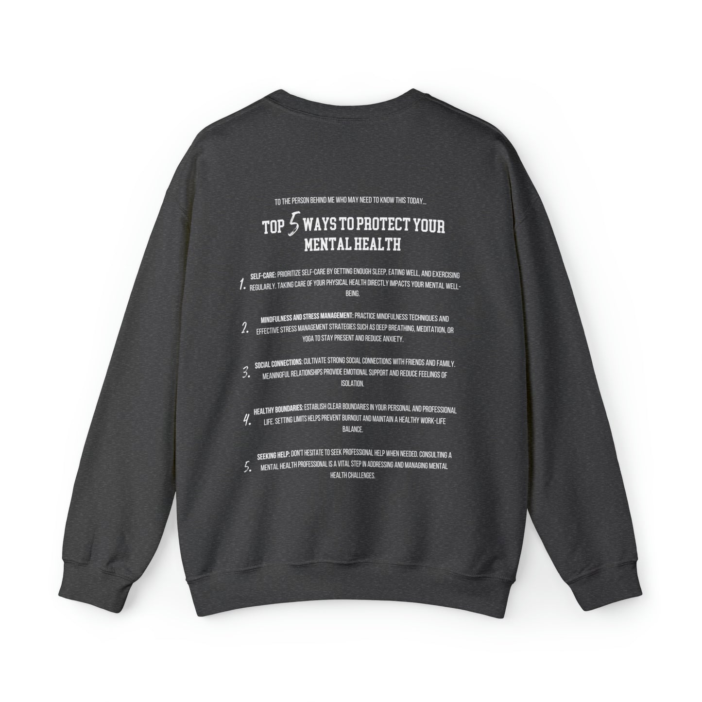 Mental Health Matters Sweatshirt, VSCO Sweatshirt Y2K Crewneck, Tiktoker Sweatshirt, Aesthetic Sweatshirt Trendy Oversized Sweatshirt Gift