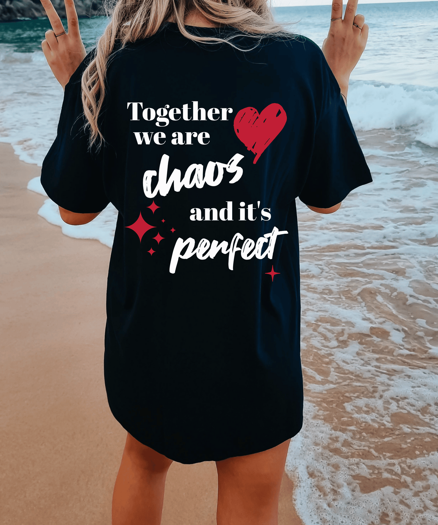 Together We Are Chaos Shirt, Oversized TShirt, Trendy Aesthetic Tee, Quote Shirts