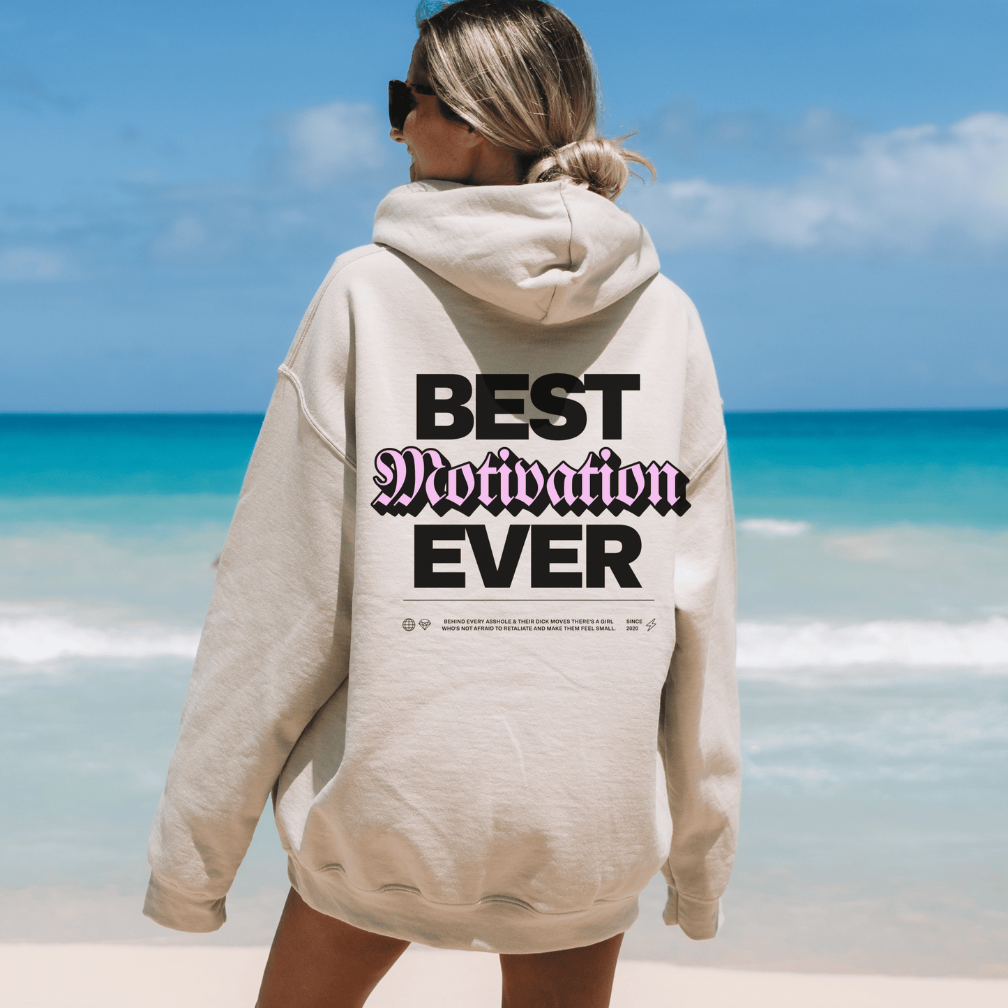 Best Motivation Ever Hoodie, Mental Health Sweatshirt, Self-Care Gift for Friend, VSCO Aesthetic Trendy Oversized, Therapist Shirt, Tik Tok