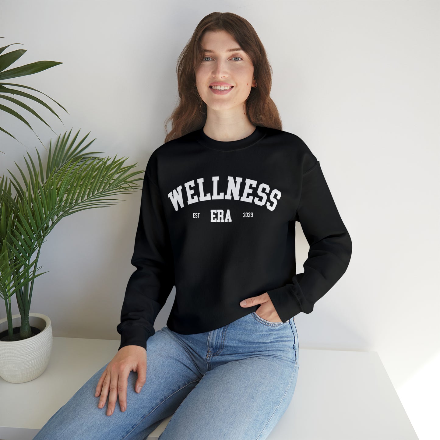 In My Wellness Era Crewneck Sweatshirt, Mental Health Sweatshirt, Collegiate Oversized Sweatshirt, Trendy Aesthetic Sweatshirt