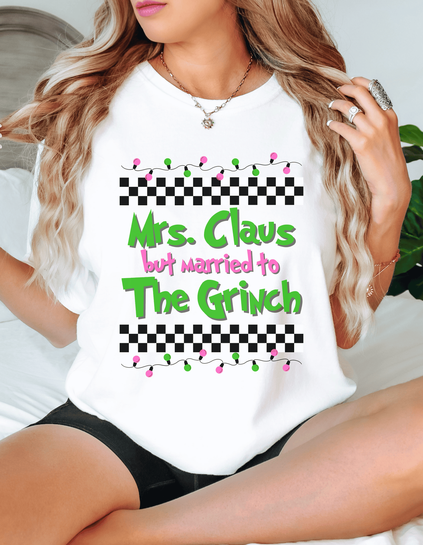 Mrs. Claus Grinch HolidayT-shirt, Merry Christmas Shirts, Happy Holiday Tees