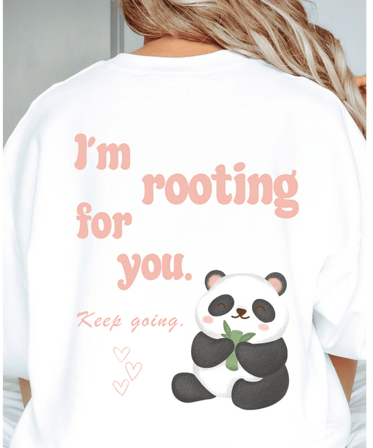 I'm Rooting for You Panda Shirt, Panda TShirt, Trendy Aesthetic Tee, Mental Health Tshirt