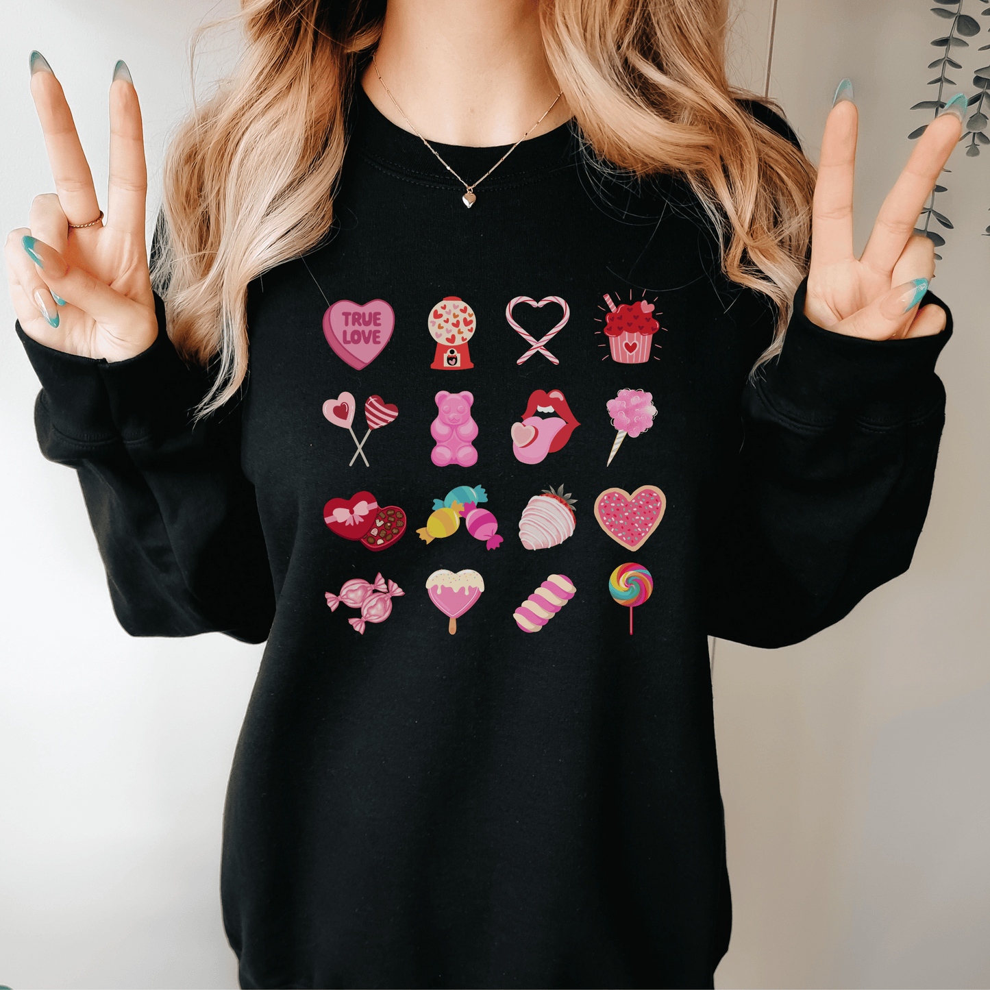 Valentine Sweatshirt, Best Seller Sweatshirt, Loved Sweatshirt, Preppy Valentines Design, Conversatio, Hearts, Happy Valentines Day, Be Mine