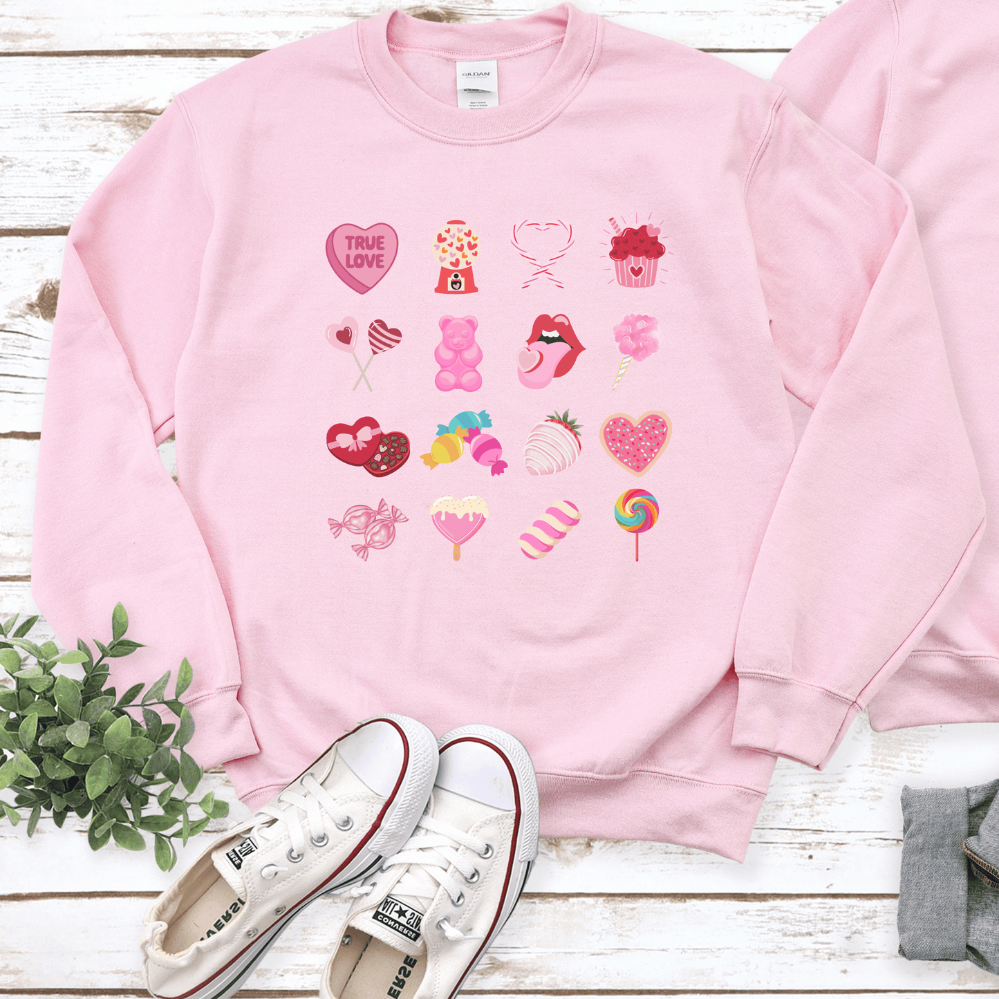 Valentine Sweatshirt, Best Seller Sweatshirt, Loved Sweatshirt, Preppy Valentines Design, Conversatio, Hearts, Happy Valentines Day, Be Mine