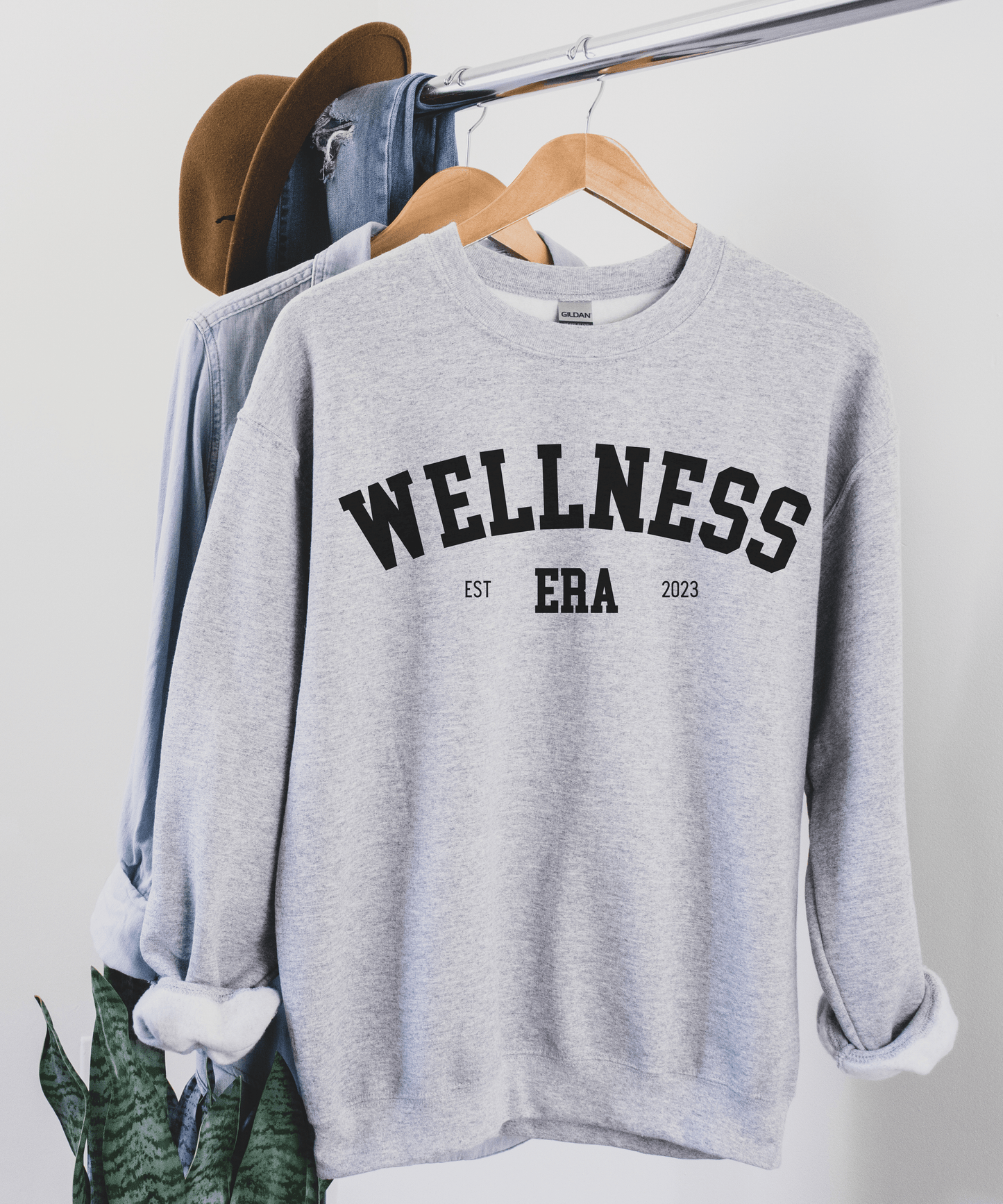 In My Wellness Era Crewneck Sweatshirt, Mental Health Sweatshirt, Collegiate Oversized Sweatshirt, Trendy Aesthetic Sweatshirt