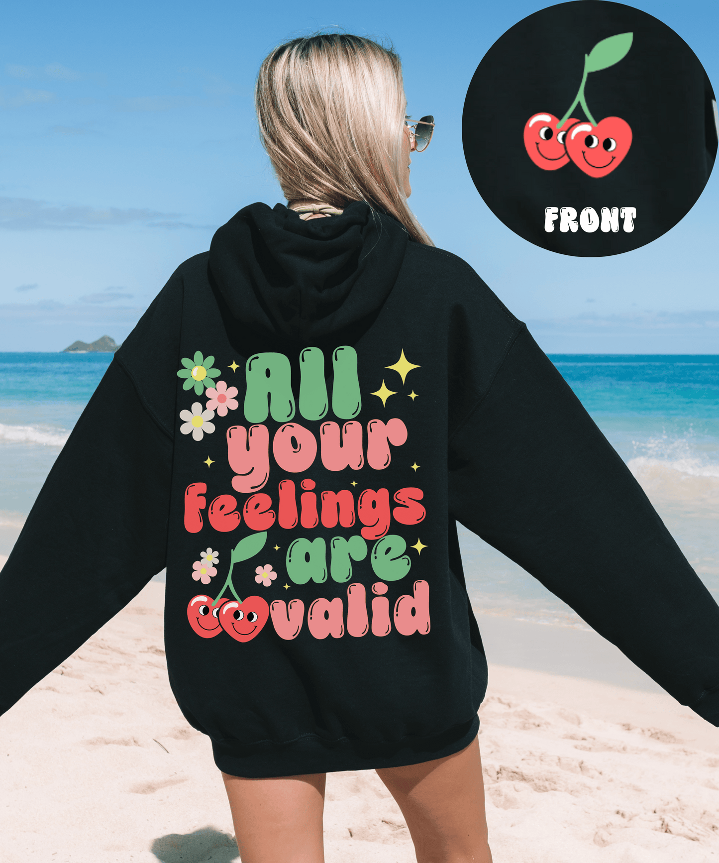 Mental Health Hoodie, Aesthetic VSCO Trendy Sweatshirt, Self Love Oversized Hoodie, Words Matter Sweatshirt, Tik Tok Hoodie, Tiktoker Gift