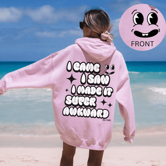 Super Awkward Aesthetic Hoodie, VSCO Trendy Sweatshirt,  Trendy Oversized Hoodies, Mental Health Sweatshirt, Tik Tok Hoodie, Tiktoker Gift