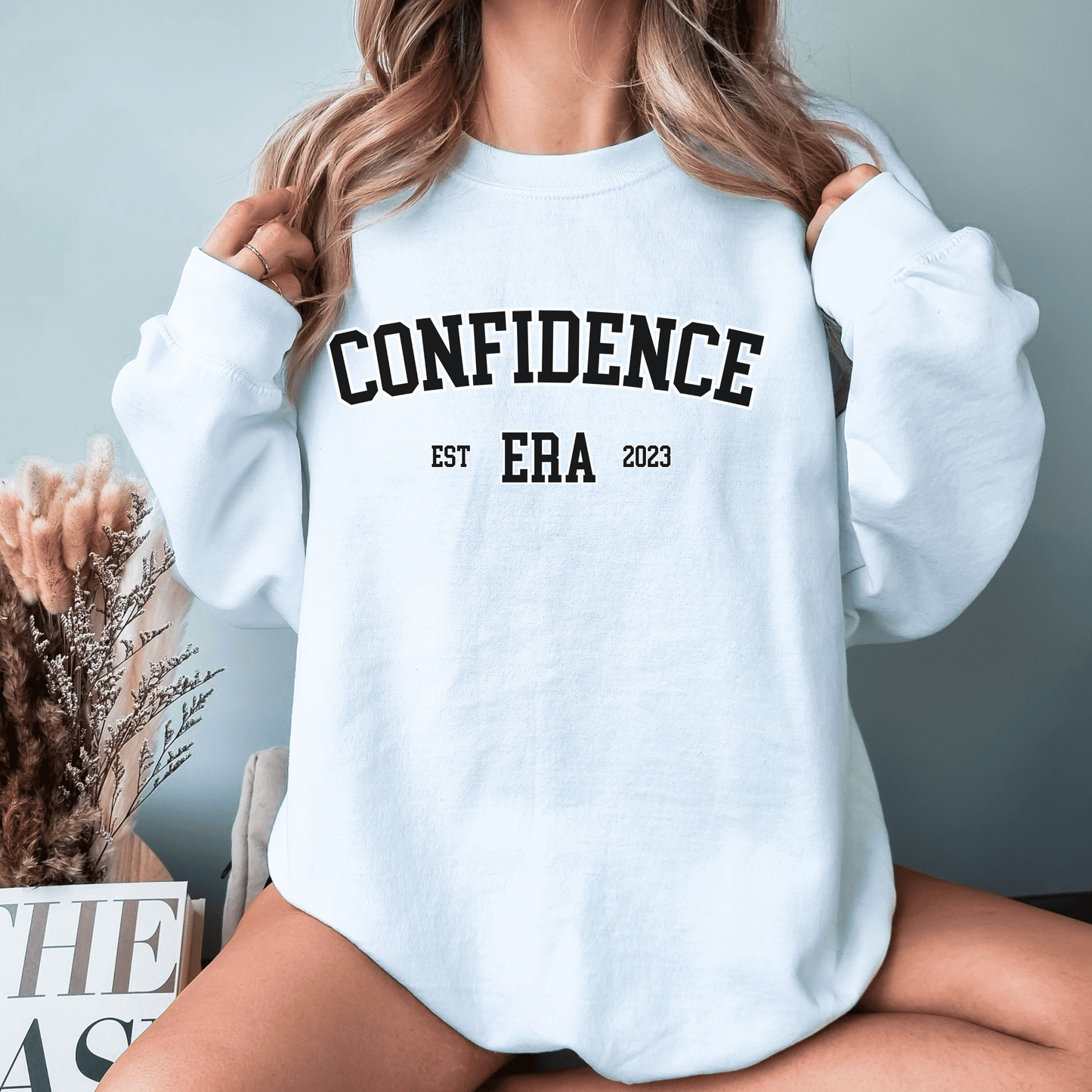 Inspiration Motivation College Sweatshirt, In My Confidence Era Aesthetic Trendy Sweatshirt, University Crewneck, Oversized Sweatshirt