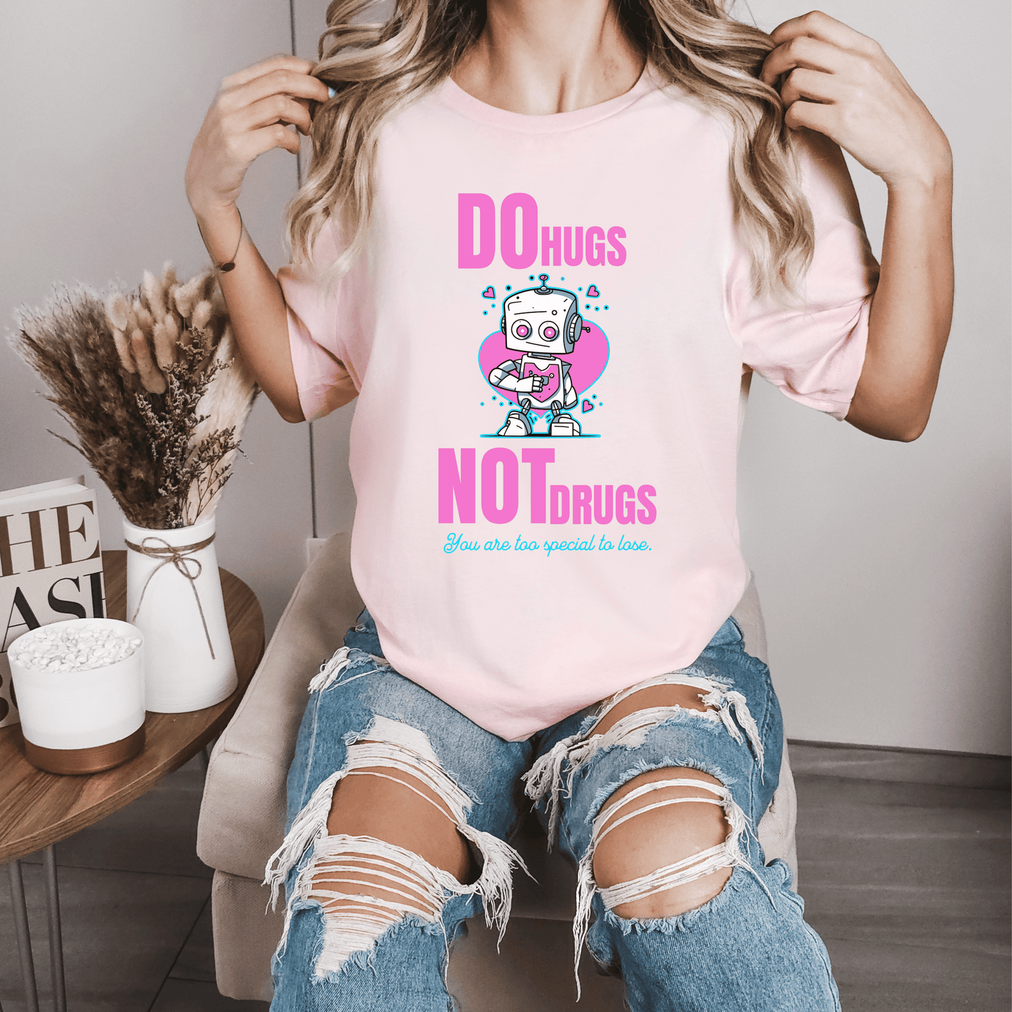 Do Hugs Not Drugs Shirt, Mental Health TShirt, Happiness Tee, Aesthetic Trendy Oversized Shirt, VSCO Tik Tok Gift