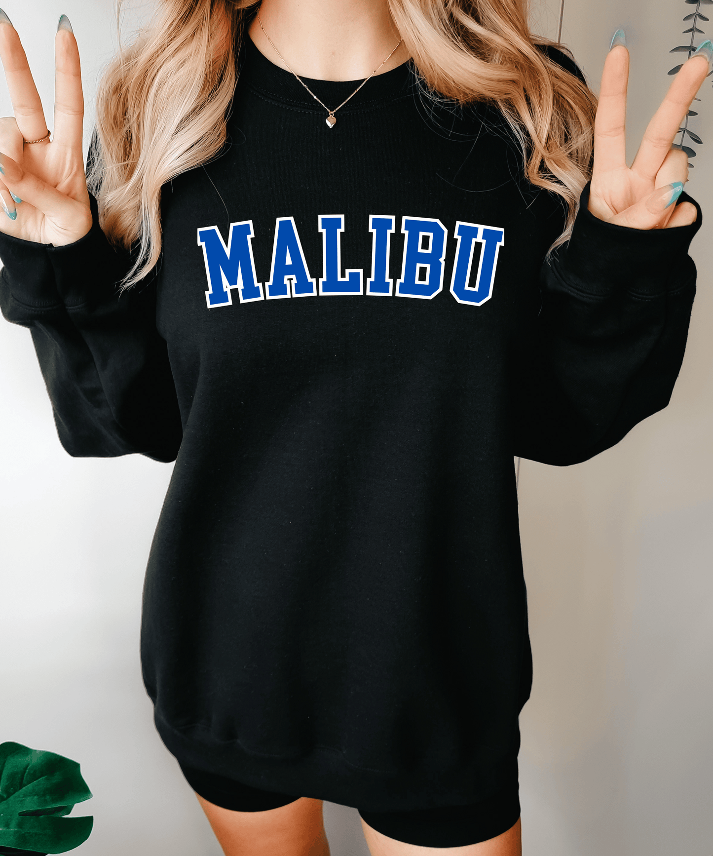 MALIBU Sweatshirt, College Sweatshirt, University Crewneck, Oversized Sweatshirt, Trendy Aesthetic Sweatshirt, VSCO Sweatshirt