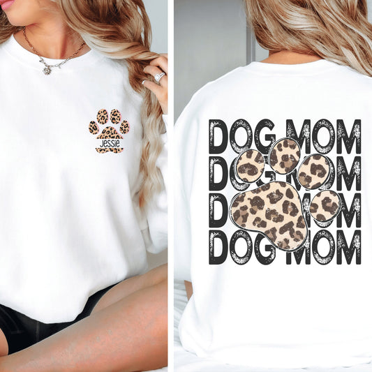 Custom Dog Mom Sweatshirt Pet Person Personalized Gift Custom Dog People Dog Lovers Personal Gifts Pet Person Customized Pet Lovers Gift