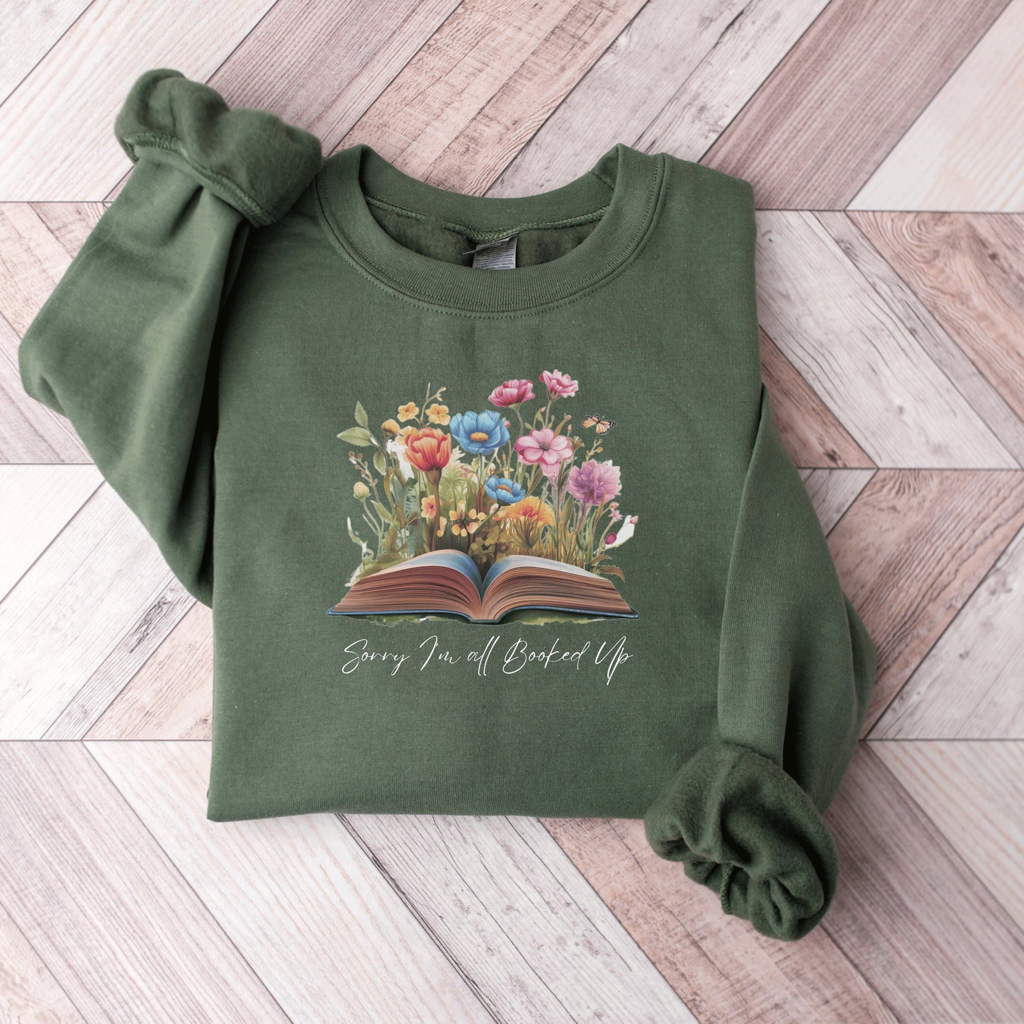 Book People Wildflower Sweatshirt Gift Book Person Aesthetics Lover Sweatshirt Bookish Crewneck Bookworm Gifts for Books Lovers  Flowers