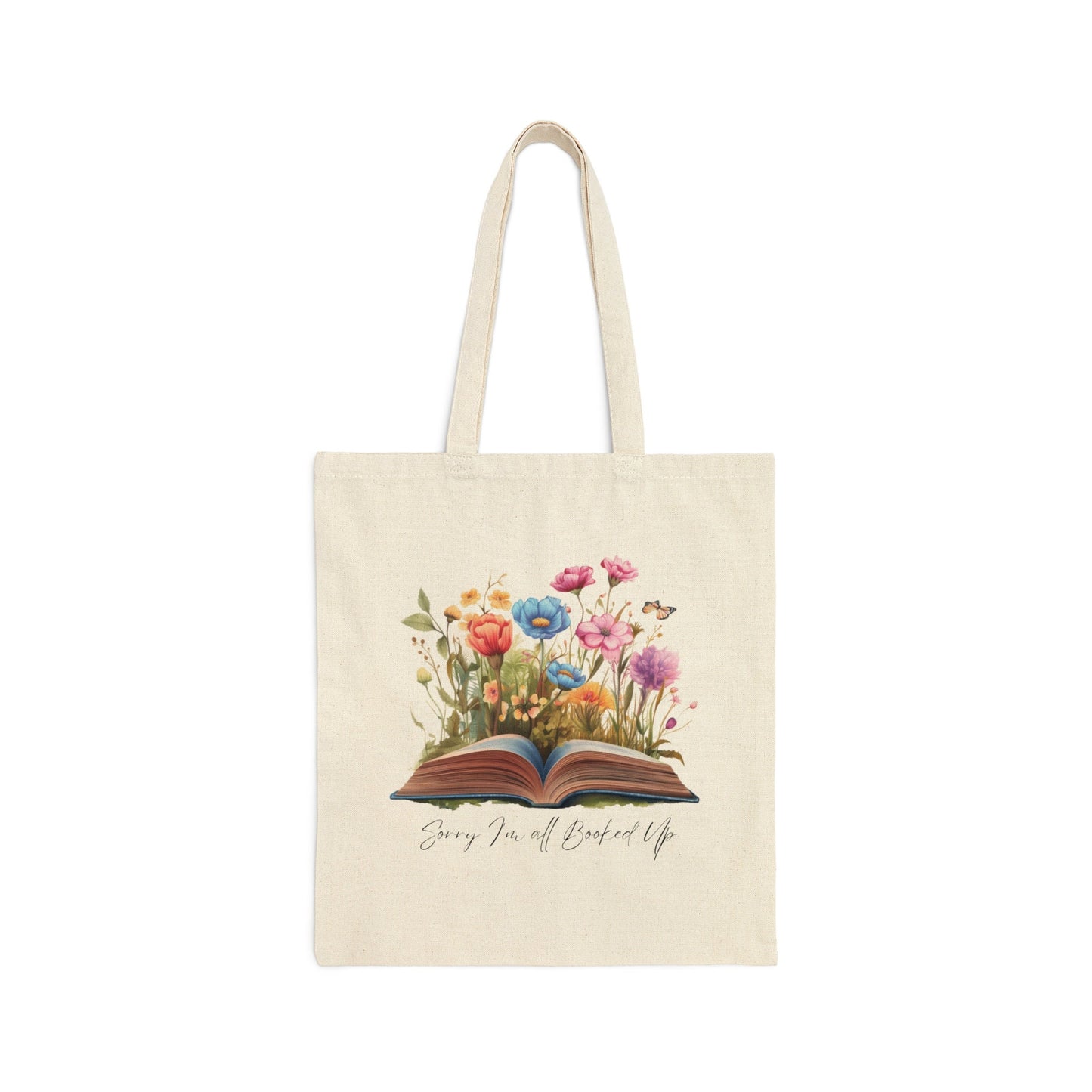 Book People Wildflower ToteBag Gift Book Person Aesthetics Lover Totebag Bookish Canvas Tote Bookworm Gifts for Books Lovers Flowers Totes