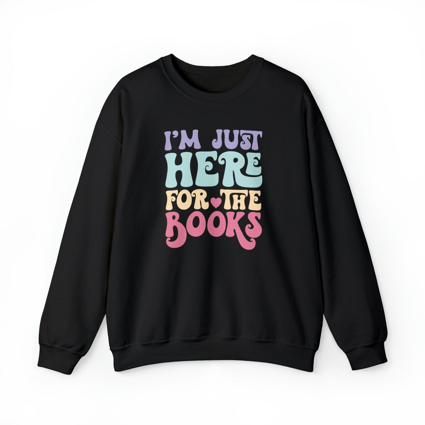 Book Lover Aesthetic Retro Sweatshirt Fully Gifted Book Lovertee Sweatshirt Bookish Clothing Gifts For Book Lovers-Women Wavy Text Crewneck