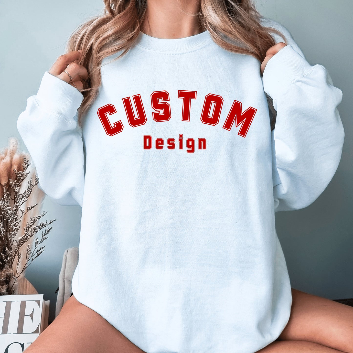 Custom Sweatshirt Custom Hoodie Customized Your Text College Sweatshirt Crewneck Personalized College Gifts For Her College Custom Apparel