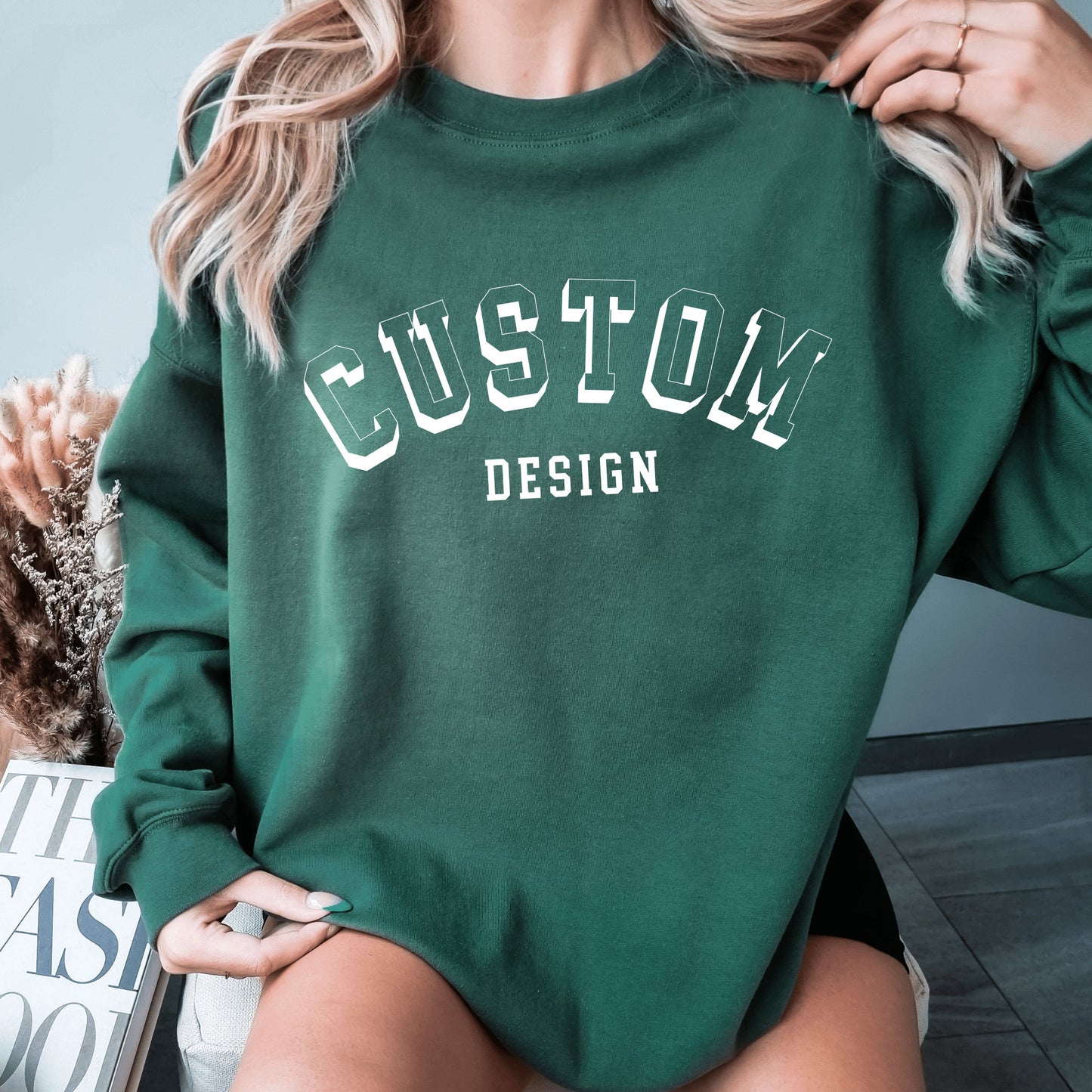 Custom Sweatshirt Custom Hoodie Customized Your Text College Sweatshirt Crewneck Personalized College Gifts For Her College Custom Apparel