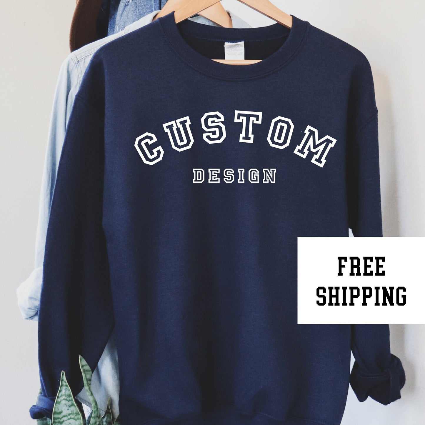 Custom Sweatshirt Custom Hoodie Customized Your Text College Sweatshirt Crewneck Personalized College Gifts For Her College Custom Apparel