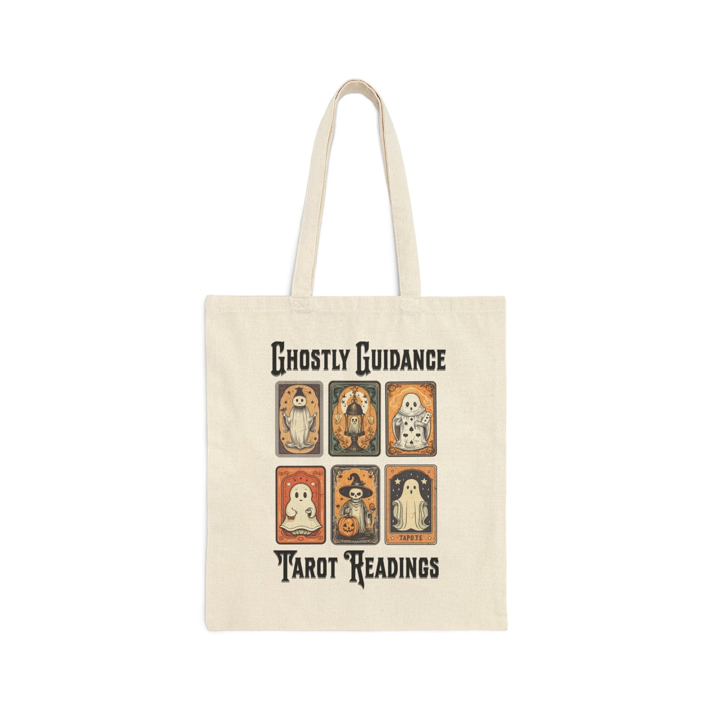 Retro Halloween Tote Bag Tarot Card Tote Bag Bagged Tote GhostFace Spooky Season Ghost Tarot Giftful Tote Bag Giftul ToteBag Gifted Tote