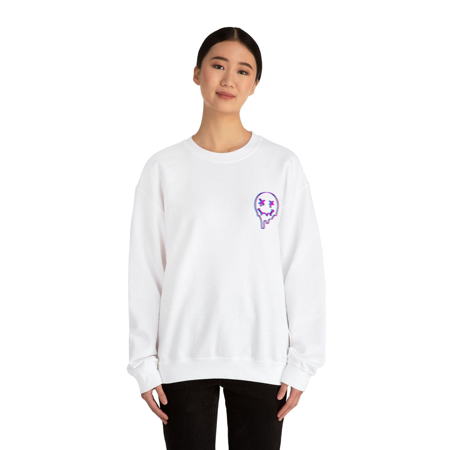 Smiley Faces Sweatshirt Crewneck, Trendy Aesthetics Sweatshirts, Retro Smiley Faces, Happy Smiley Faces, Oversized Tik Tok