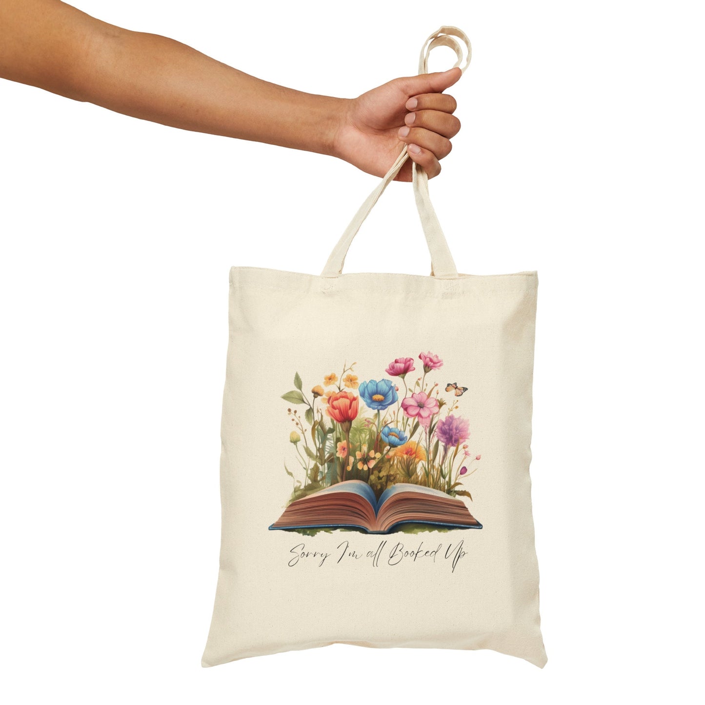 Book People Wildflower ToteBag Gift Book Person Aesthetics Lover Totebag Bookish Canvas Tote Bookworm Gifts for Books Lovers Flowers Totes