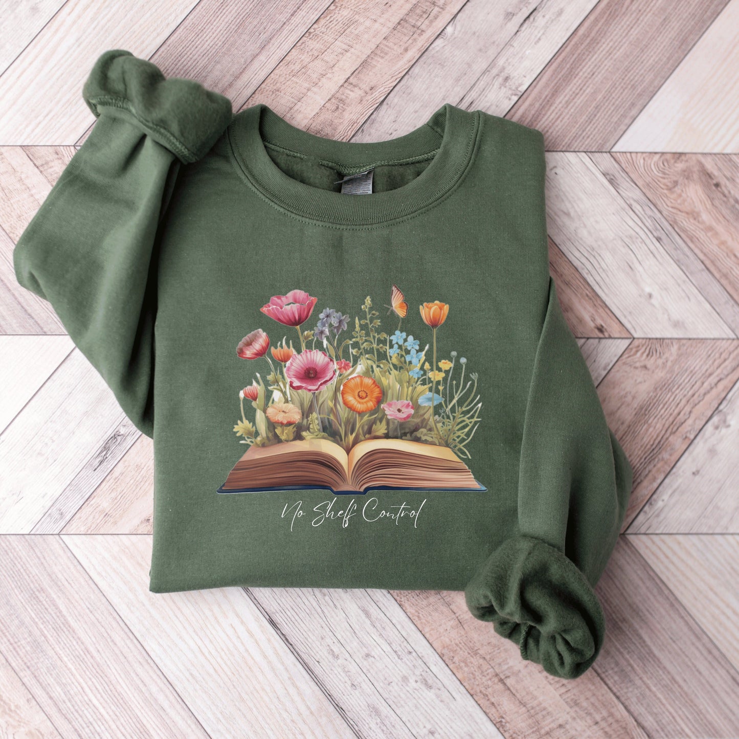 Book People Wildflower Sweatshirt Gift Book Person Aesthetic Bookly Lover Sweatshirt Bookish Crewneck Bookworm Gifts for Books Lovers Flower