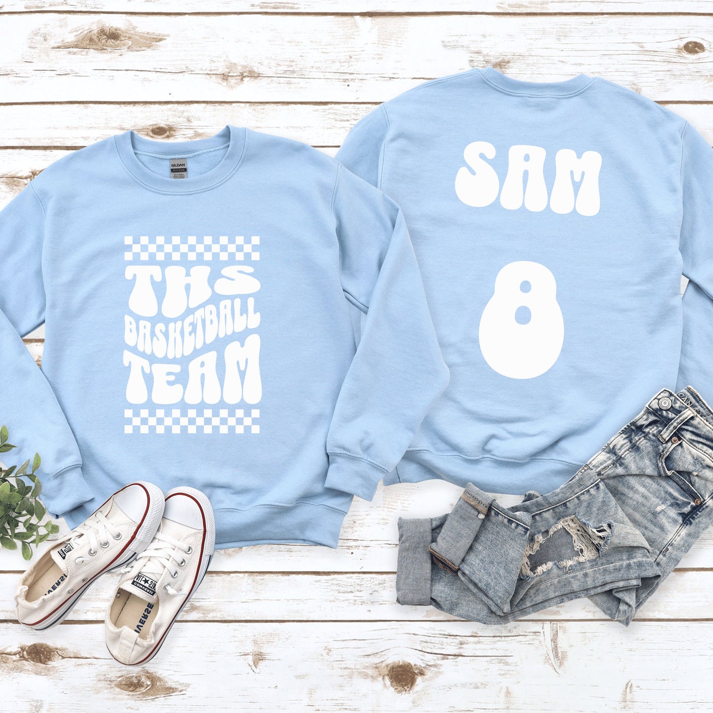 Custom School Team Sweatshirts Numbers Mom Sport Sweatshirt Custom Sport Numbers Team Numbers School Crewneck Sport Mom Sweatshirt Team Tee