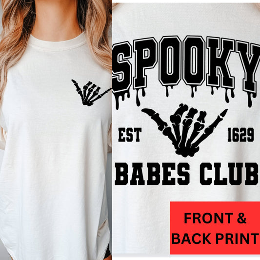 Skeleton Hands Halloween Shirt Comfort Colors Long Sleeve Skeleton Halloween Crewneck Funny Skeleton Hands Plus Sized Halloween Plus Sized